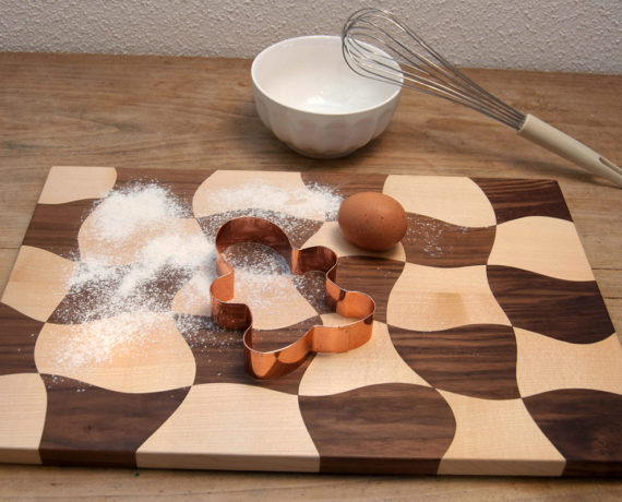 Küchenbrett aus zwei Holzarten – Projekt für die Feinschnitt-Bandsäge
