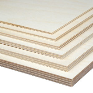 5 Stärken Sperrholz Set Birke Holzplatte Laubsäge Bastelholz Multiplex A4 groß 