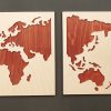 Laubsägevorlage Stilisierte Weltkarte