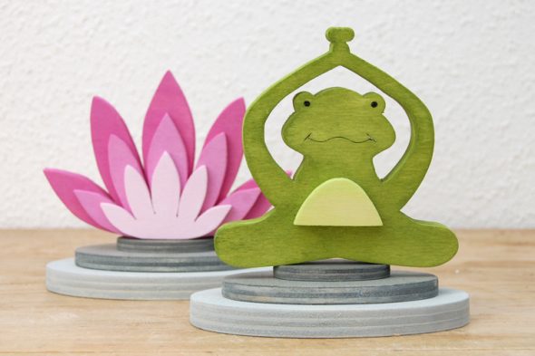 Meditationsstunde – Sommerliche Frosch-Deko