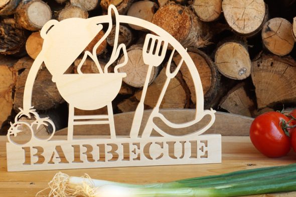Barbecue | Deko-Schild für die Outdoor-Küche