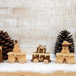 Laubsägevorlage Weihnachtsexpress | Weihnachtsdeko aus Holz