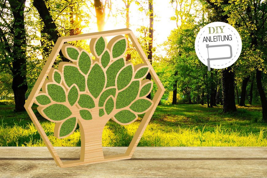 Lebensbaum mit Moosfüllung | DIY-Anleitung für natürlichen Wandschmuck